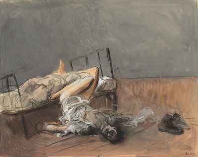 Selvmordet, fjerde kvartal 1800-tallet eller første tredjedel af 1900-tallet. af Jean Louis Forain