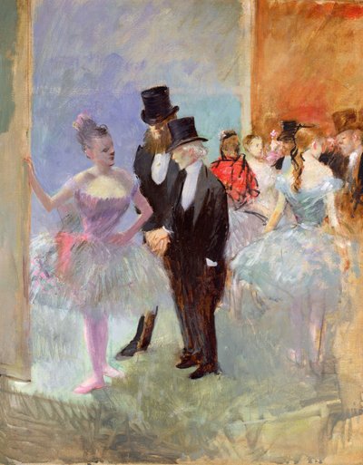 Operaens vinger (i foyeren) c.1887 af Jean Louis Forain