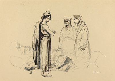 Mod Fred, ca. 19141919. af Jean Louis Forain
