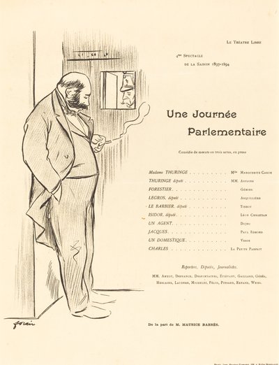 En parlamentarisk dag af Jean Louis Forain