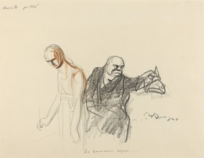 Versailles juli. Germania skilte..., formentlig 1919. af Jean Louis Forain