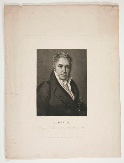 Portræt af Jacques Louis David af Jean Louis Potrelle