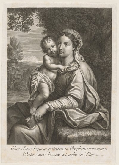 Madonna og barn. af Jean Louis Roullet