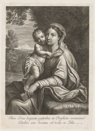 Madonna og barn af Jean Louis Roullet