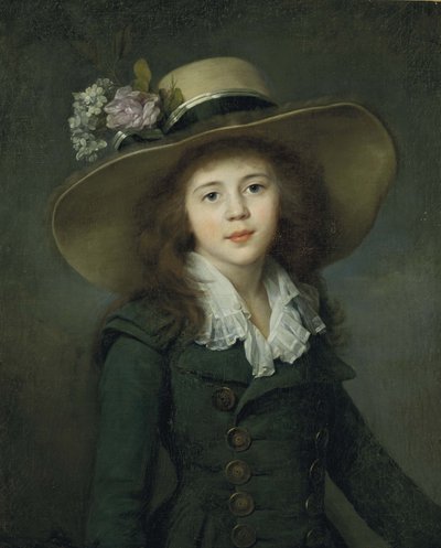 Baronesse Elizaveta Alexandrovna Stroganova 1779-1818, tidligt 1780s. af Jean Louis Voille
