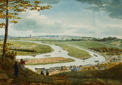 Udsigt over Paris og Seinen fra Saint-Cloud, af Jean Lubin Vauzelle