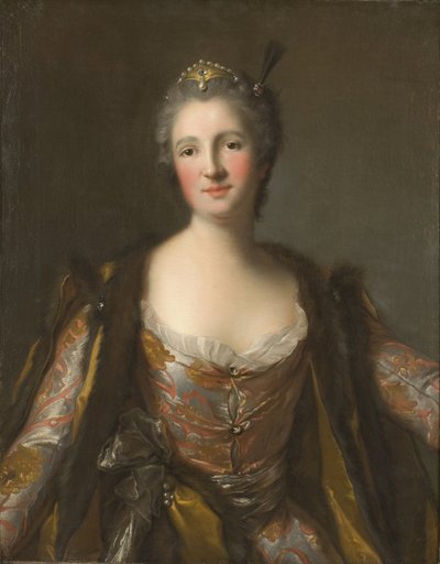 Elisabeth Catherine de Besenval, marquise de Broglie, en sultane - Marquise de Broglie (1718-1777), født Freiin von Besenval von Brunstatt, som Sultana, af Nattier, Jean-Marc (1685-1766). Olie på lærred. 1742 Mål : 81x63 cm. Nationalmuseet Stockholm af Jean Marc Nattier