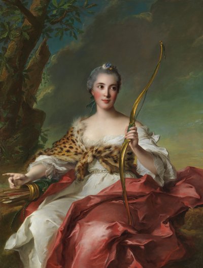 Madame Bergeret de Frouville som Diana, 1756. af Jean Marc Nattier