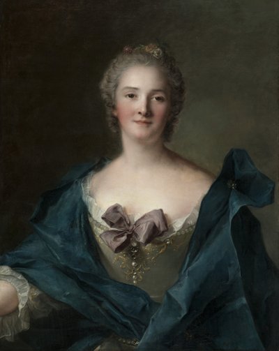 Portræt af en kvinde, ca. 1748 af Jean Marc Nattier