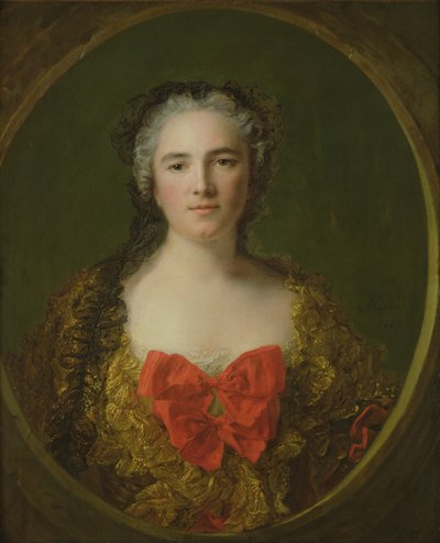 Portræt formodes at være Louise-Elisabeth de La Chastre, Marquise de Dreux-Breze, 1749 af Jean Marc Nattier