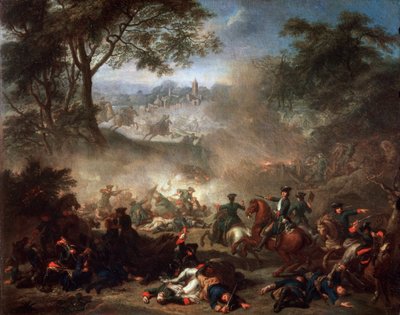 Slaget ved Lesnaya, 1717. af Jean Marc Nattier