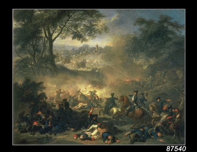 Slaget ved Poltava i 1709, 1717 af Jean Marc Nattier