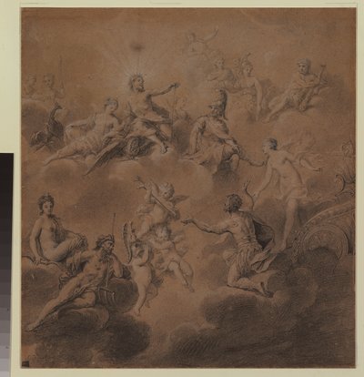 Venus præsenterer Aeneas for guderne af Jean Marc Nattier