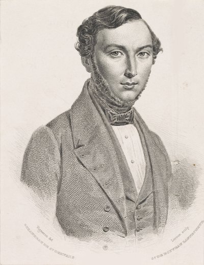 Portræt af Jean Giraudeau 1801-1861, 1839-1840. af Jean Marie Leroux
