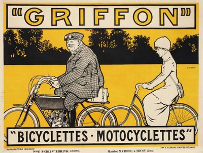 Griffon Bicycles Motorcykler, ca. 1905. af Jean Matet