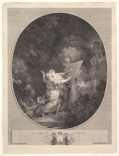 Kærlighedens løfte, 1786. af Jean Mathieu