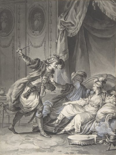 Da de var der, ankommer onklen, ca. 1778. af Jean Michel Moreau