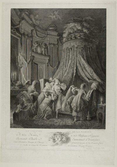 Le Coucher de la Mariee af Jean Michel Moreau