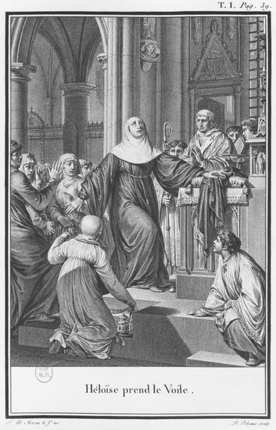 Heloise tager sløret, illustration fra 