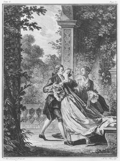 Kærlighedens første kys, bind I, side 37, illustration fra 