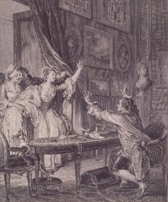 Det er en dreng, indgraveret af P.C. Baquoy (1759-1829) af Jean Michel the Younger (after) Moreau