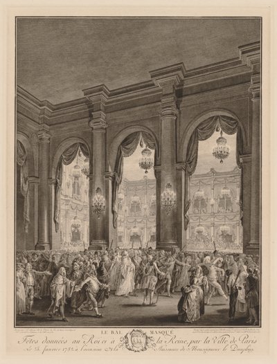 Maskebal af Jean Michel the Younger Moreau