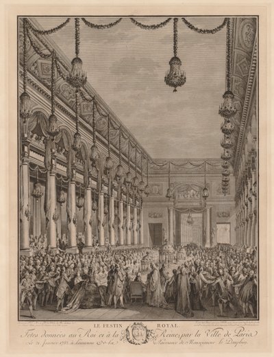Den Kongelige Banket af Jean Michel the Younger Moreau