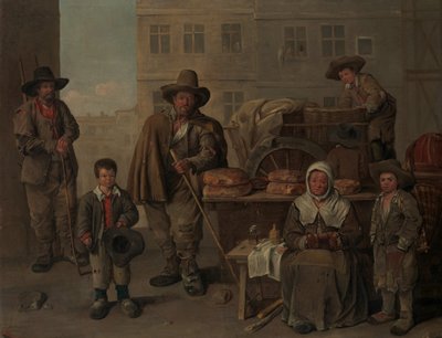 The Bakers Cart, 1656. af Jean Michelin