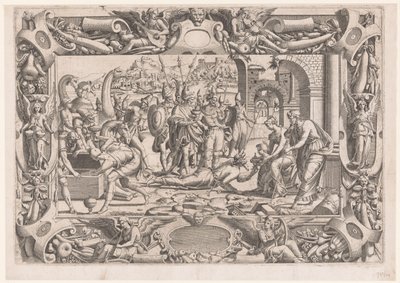 Tilbedelse af kongerne af Jean Mignon (attributed to)