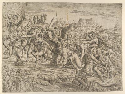 Bæring af korset, 1544. af Jean Mignon