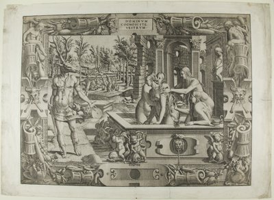 Diana og Actaeon (metamorfosen af Acteon) af Jean Mignon