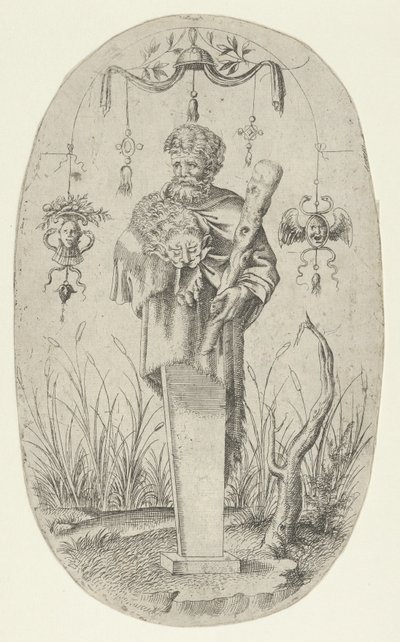 Herkules med sin klub, 1535-55. af Jean Mignon