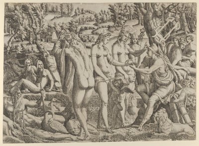 The Judgment of Paris, 1535-55. af Jean Mignon