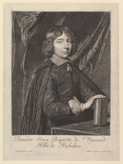Amador Jean-Baptiste de Vignerod, Abbe de Richelieu. af Jean Morin