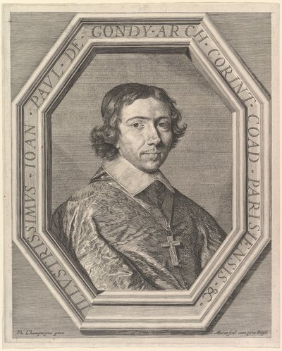 Jean-Francois-Paul de Gondy, coadjutor for ærkebiskoppen af ​​Paris, fremtidig kardinal af Retz. af Jean Morin