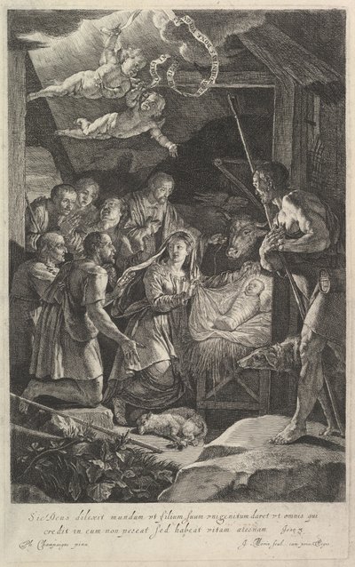 Hyrdernes tilbedelse. af Jean Morin