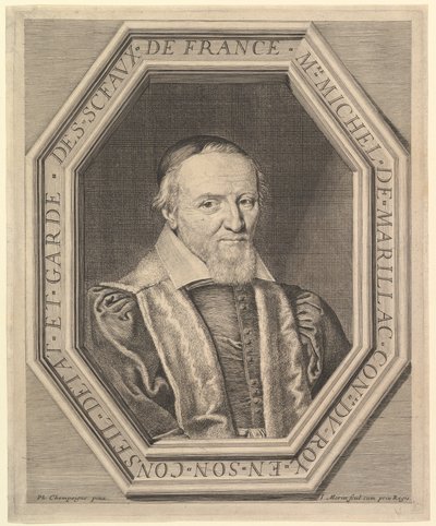 Michel de Marillac, statsrådgiver og sælbevogter, 1600-tallet. af Jean Morin