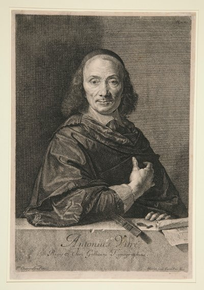 Portræt af Antonius Vitre af Jean Morin