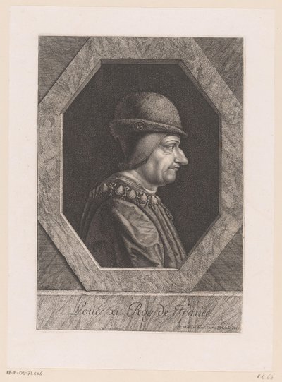 Portræt af Louis XI, konge af Frankrig af Jean Morin