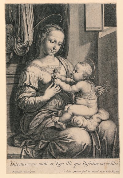 Madonnaen og barnet af Jean Morin