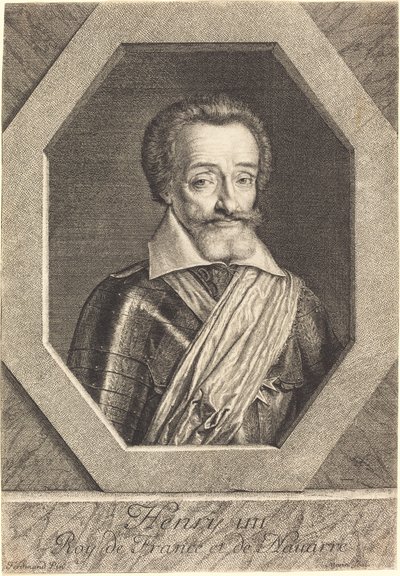 Henrik IV af Jean Morin after Louis Elle I