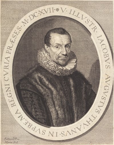 Jacques Auguste de Thou af Jean Morin after Louis Elle I
