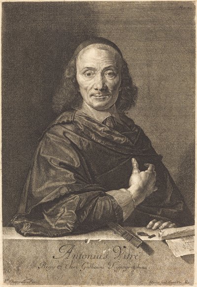 Antoine Vitre af Jean Morin after Philippe de Champaigne