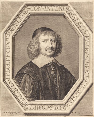 Jacques Tuboeuf af Jean Morin after Philippe de Champaigne