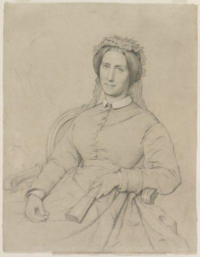 Madame Hippolyte Flandrin (Aimee Ancelot) af Jean Paul Flandrin