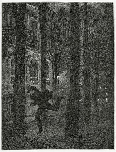 Flygtende fange - illustration fra Histoire d