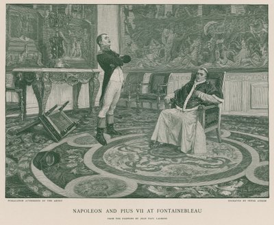 Napoleon og Pius VII ved Fontainebleau af Jean Paul Laurens