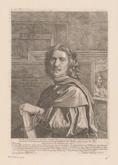 Portræt af Nicolas Poussin af Jean Pesne
