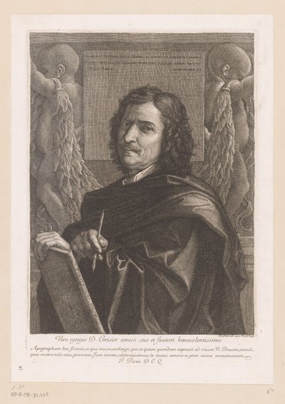 Portræt af Nicolas Poussin af Jean Pesne