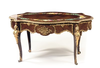 Napoleon III midterbord, ca. 1856 (palisander & emalje) (se også 476435 og 476436) af Jean Pierre Alexandre Tahan